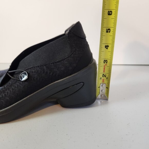 BZees Black Energy Ankle Shoes Heel Boot Size 7 Womens New Comfort Shoe Wedge - Picture 6 of 10